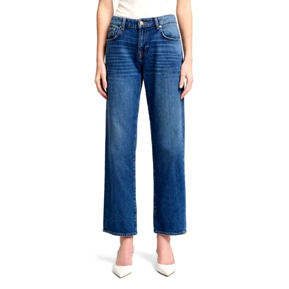 7 for all mankind Women's Explorer MANKIND Calie Straight Jeans Size 28
